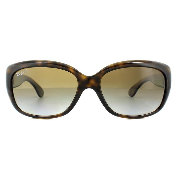 Ray-Ban Jackie Ohh 4101 brown gradient polarised women's sunglasses, UK version