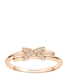Chaumet Jeux de Liens rose gold diamond ring (British brand)
