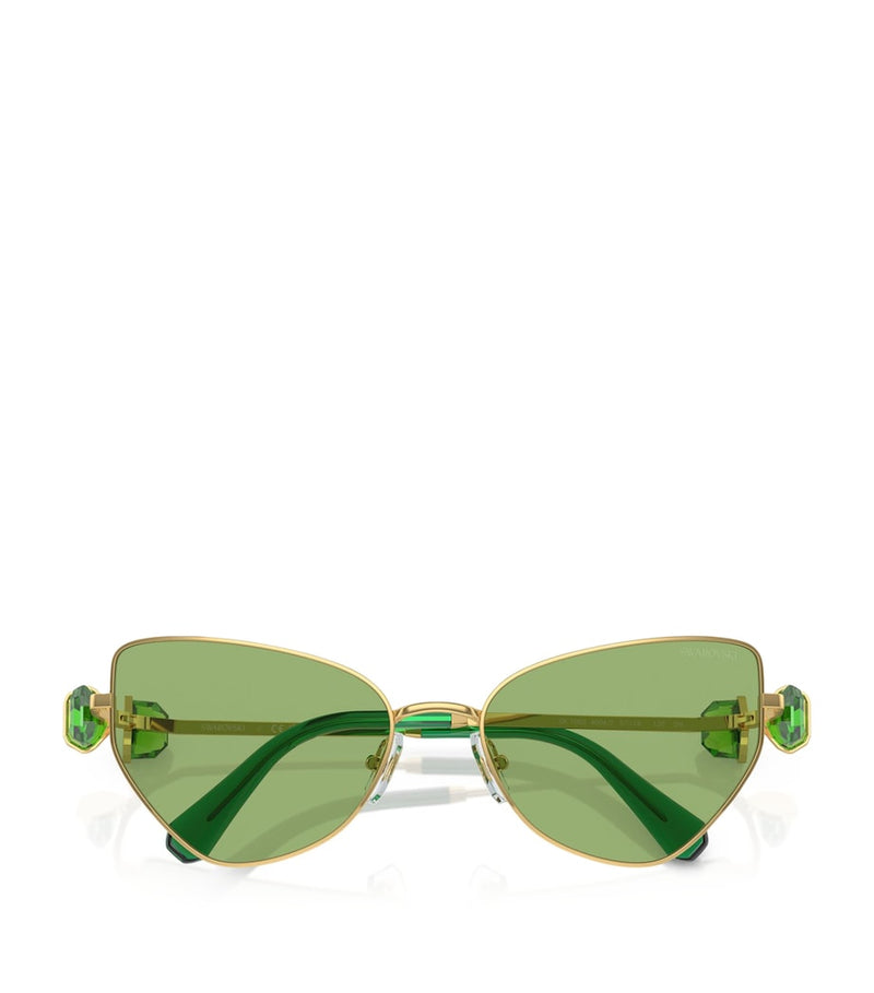 Swarovski cat-eye sunglasses crystal embellished - British product