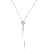 Harrods Piaget White Gold and Diamond Rose Pendant Necklace- Buy online at McGrocer