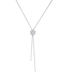 Piaget white gold and diamond rose pendant necklace (British brand)