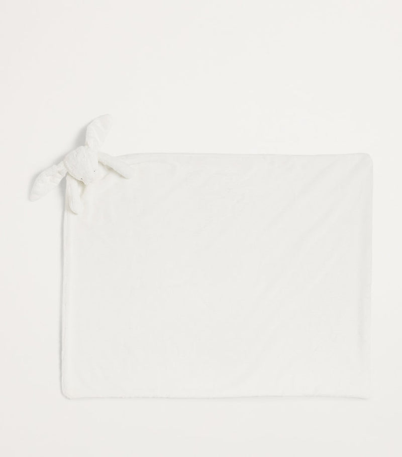 Jellycat Luxe Bashful Bunny Blanket 56cm x 70cm, UK version