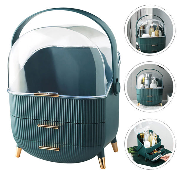 Livingandhome Makeup Storage Organizer Green 25cm, UK version