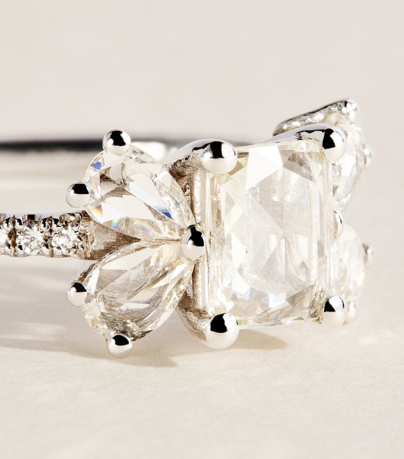Suzanne Kalan butterfly ring white gold diamond, UK version