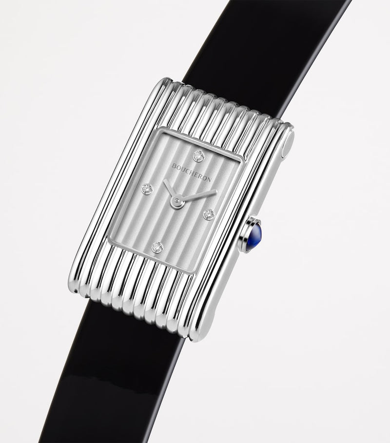 Boucheron Reflet watch 29.5mm diamond indexes (British brand)
