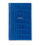 Smythson Mara leather croc-embossed Panama 2026 pocket diary (British brand)