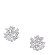 Harrods Graff White Gold and Diamond Threads Stud Earrings- Buy online at McGrocer