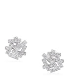 Graff white gold diamond threads stud earrings (British brand)
