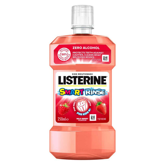LISTERINE® Smart Rinse Mouthwash Mild Berry for Kids 6+ 250ml GOODS Boots   