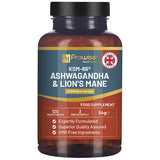 Superdrug Prowise KSM-66 Ashwagandha and Lions Mane Tablets Herbal Supplement 2200mg- Buy online at McGrocer