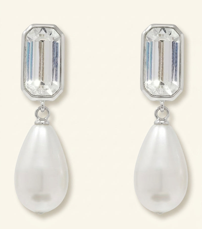 McQueen embellished skull drop earrings, imported from the UK