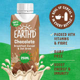 Earth'd Breakfast Cereal & Oat Shake - Chocolate   250ml