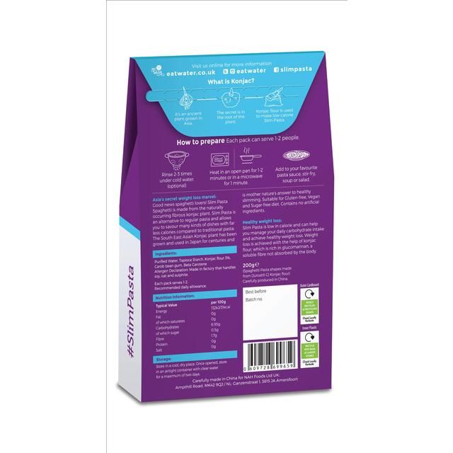 Eat Water Slim Vegan Pasta Spaghetti 200g