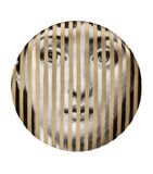 Fornasetti wall plate No.34 gold-tone stripes 26cm, UK version