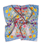 Aspinal of London botanical print silk scarf - British product