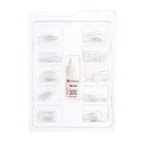 Invogue square nails clear graduated 120 pack, UK version