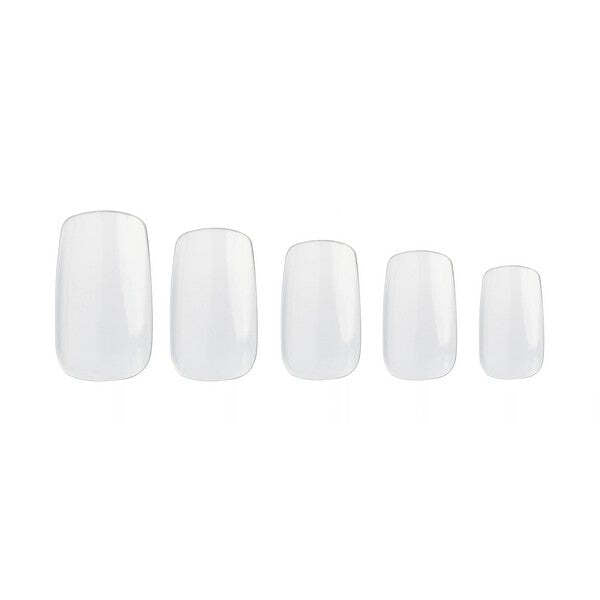 Invogue square nails clear graduated 120 pack, UK version