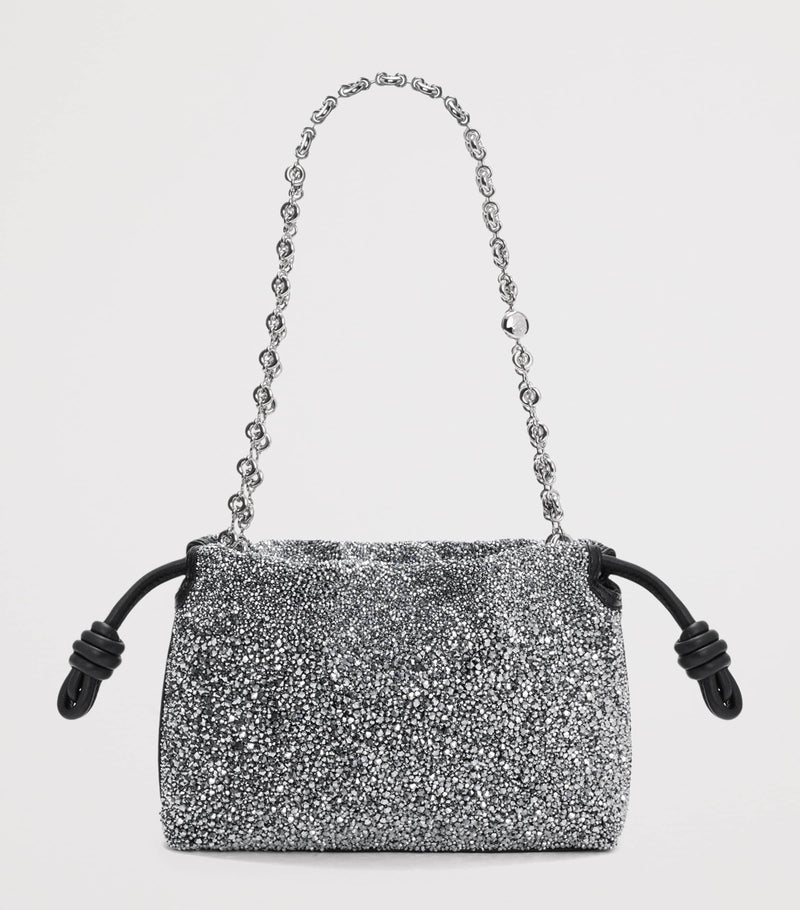 LOEWE Mini Beaded Flamenco clutch purse, imported from the UK