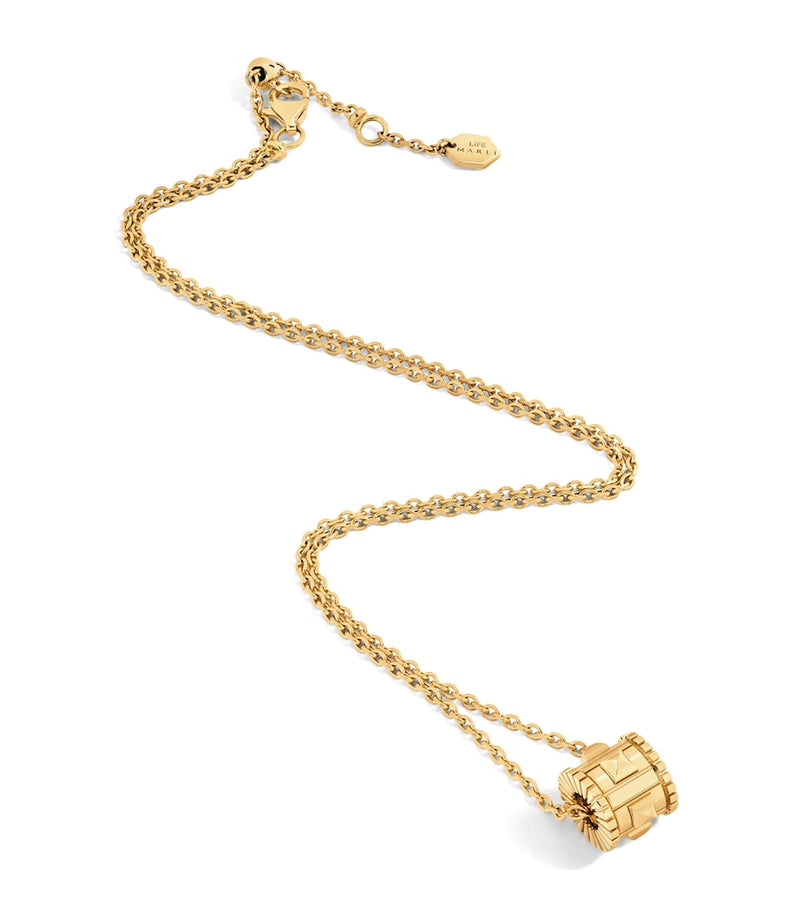 Marli New York yellow gold LIFE necklace 45cm, UK version