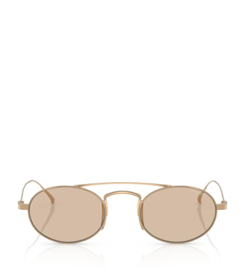 Giorgio Armani oval titanium sunglasses model AR6161T, UK version