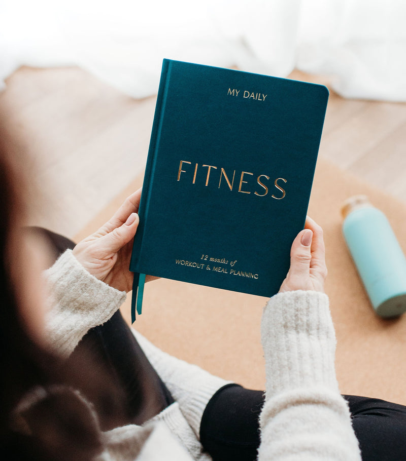 Blush and Gold Fitness Meal Planner - British product