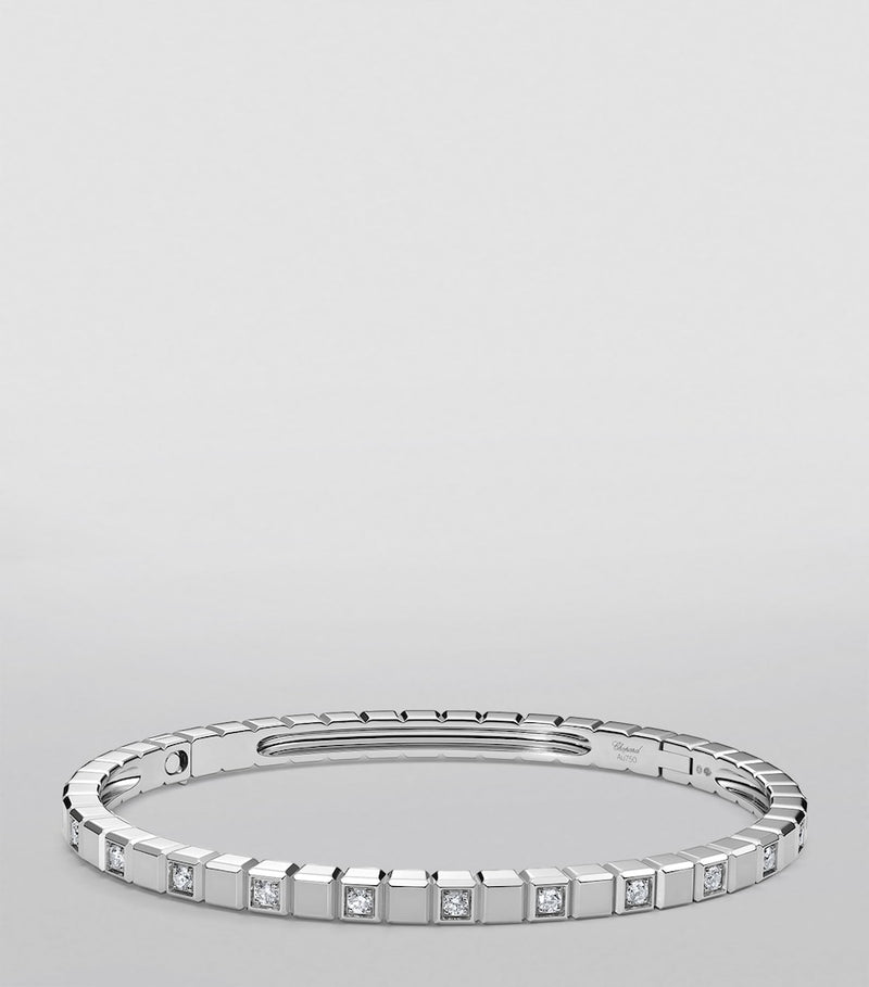 Chopard Ice Cube white gold diamond bangle - British product