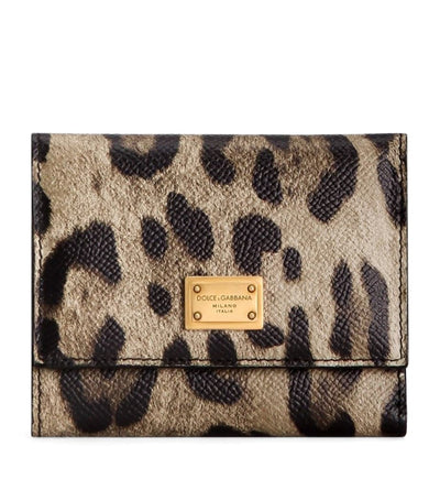 Harrods Dolce&Gabbana Leather-Blend French Flap Wallet- Buy online at McGrocer