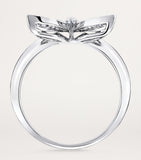 Graff white gold diamond butterfly ring, imported from the UK