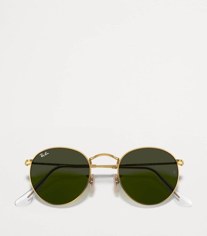 Ray-Ban round wire-frame sunglasses, imported from the UK
