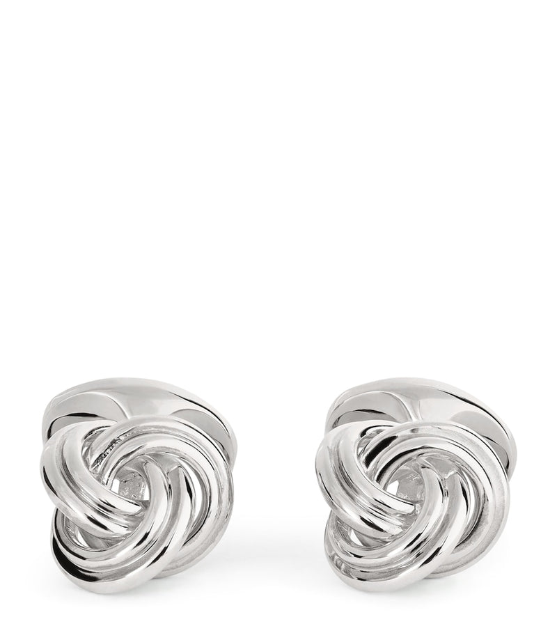 Deakin & Francis sterling silver knot cufflinks (British brand)