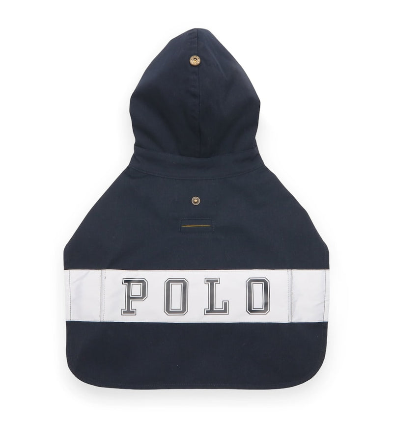 Ralph Lauren canvas hooded dog raincoat size XS, imported from the UK