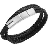 Superdrug Police Black Mens Braid Bracelet- Buy online at McGrocer