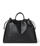 Brunello Cucinelli large leather Mellow bucket bag, imported from the UK
