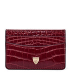Aspinal of London croc-embossed slim card holder, UK version