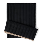 Brunello Cucinelli cashmere ribbed scarf 167x30cm, UK version
