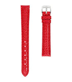 Jean Rousseau Classic Leather Lizard-Pattern Watch Strap 14mm - British product
