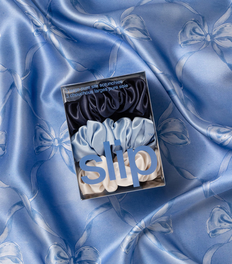 Slip pure silk large scrunchies pack of 4, UK version