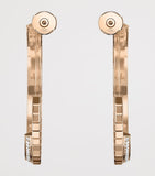 Chopard Ice Cube rose gold diamond hoop earrings, UK version