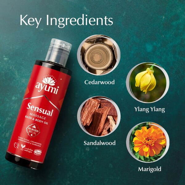 Ayumi Sensual Massage Bath & Body Oil 250ml - British product