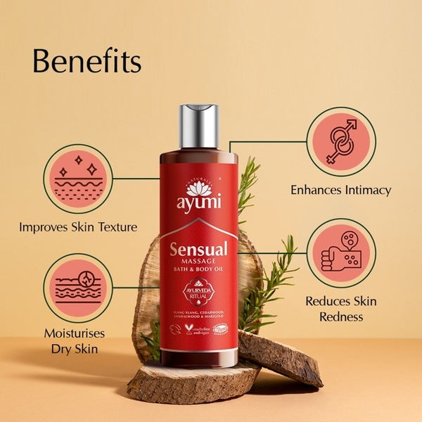 Ayumi Sensual Massage Bath & Body Oil 250ml - British product