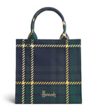 Harrods small tartan tote bag cotton canvas - British product