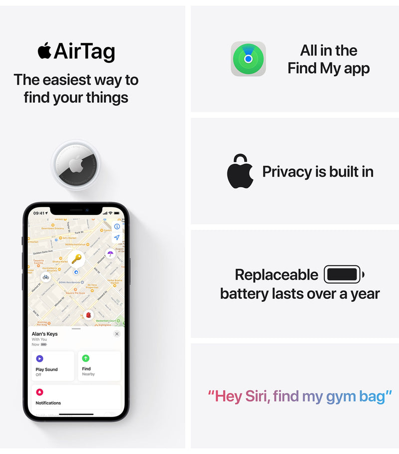 Apple AirTag pack of 4 - British product