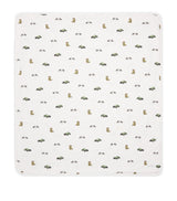 Harrods Rosa & Blue Bamboo & Organic Cotton Printed Baby Blanket (90cm x 75cm)- Buy online at McGrocer
