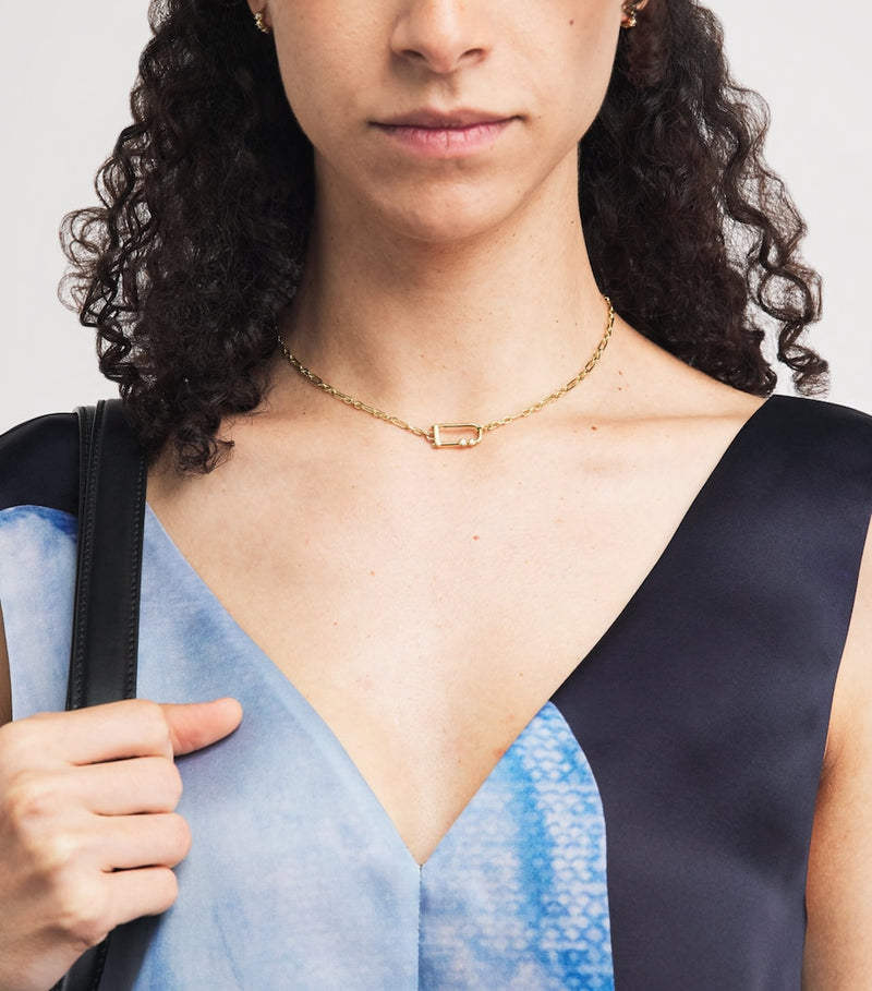 Jade Trau Georgie Lock necklace, imported from the UK