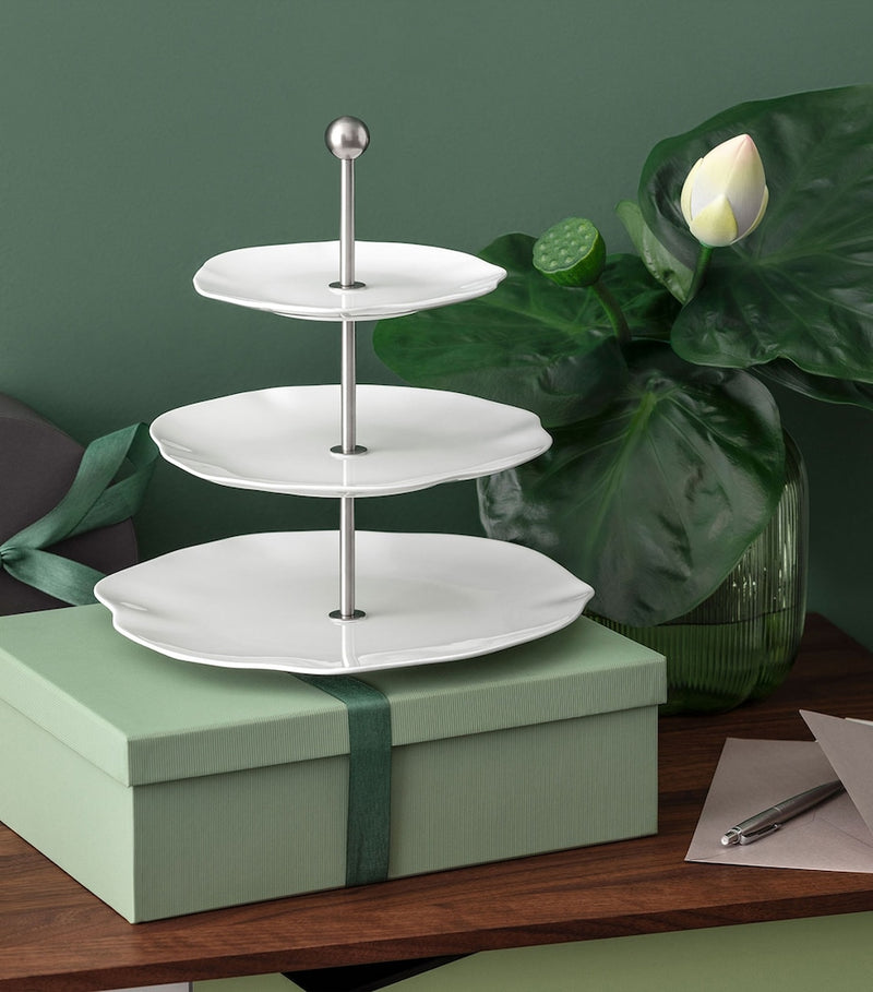 Villeroy & Boch Pura 3-tiered cake stand porcelain (British brand)