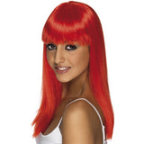Smiffys Glamourama long straight wig with fringe, UK version