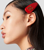 Miu Miu Leather Logo hair clip (British brand)
