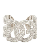 Dolce&Gabbana cuff bracelet with embellished DG Millennials logo - British product