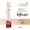 Wella Deluxe Definition Hair Mousse 200ml, imported from the UK