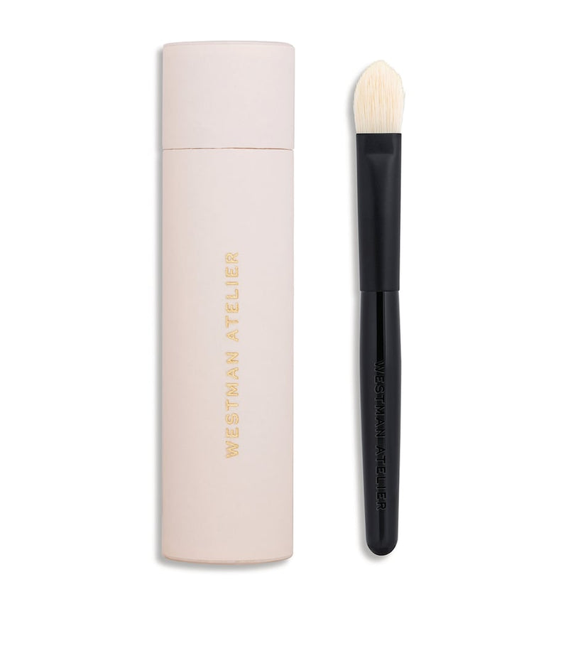 Westman Atelier eyeshadow brush with tapered flat bristles (British brand)